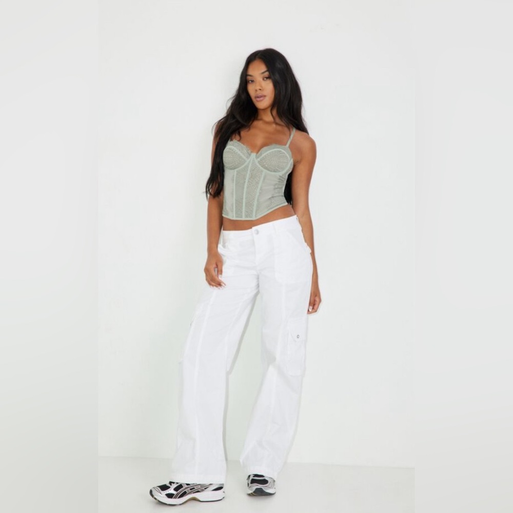 garage white chicago pants